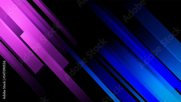 Fototapeta Black and Blue abstract background, wave, Geometric vector, graphic, Minimal Texture, cover design, flyer template, banner, web page, book cover, advertisement, printing template.