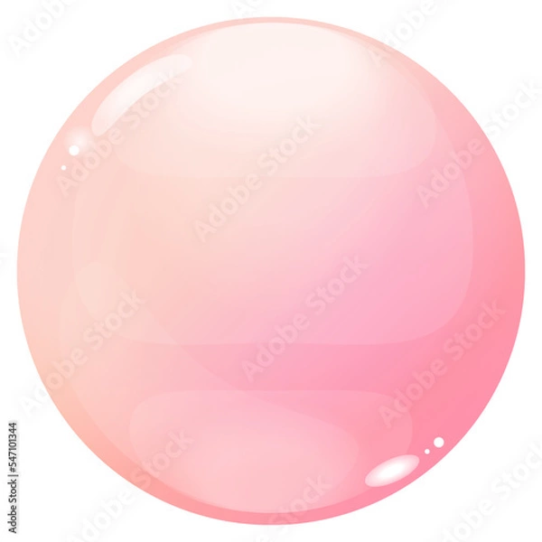 Obraz 立体感のある水のような丸いアイコン