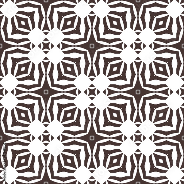 Fototapeta Geometric pattern. Seamless vector background. Ethnic graphic design.
