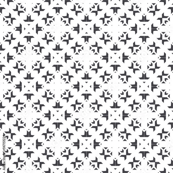 Fototapeta Geometric pattern. Seamless vector background. Ethnic graphic design.	