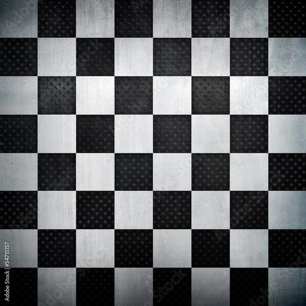 Fototapeta chess metal background