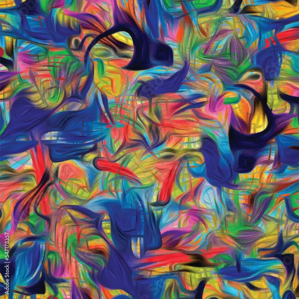 Obraz abstract pattern design. seamless colorfull pattern 