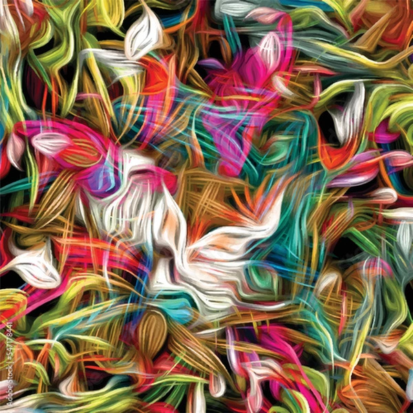 Obraz abstract pattern design. seamless colorfull pattern 