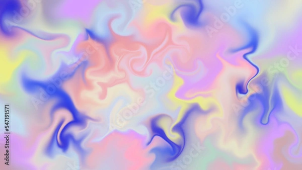 Obraz colorful paints motion ink, sky abstract blurry art print