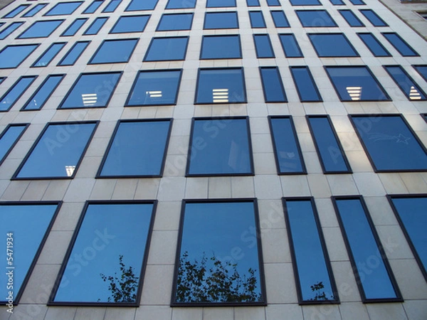 Fototapeta Ventanas, edificio en Barcelona