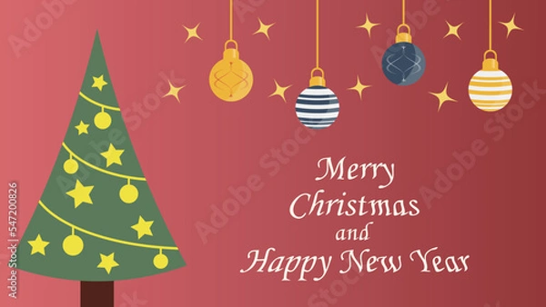 Fototapeta Christmas background, beautiful backdrop element.
