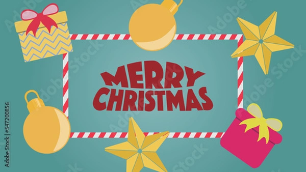 Fototapeta Christmas background, beautiful backdrop element.