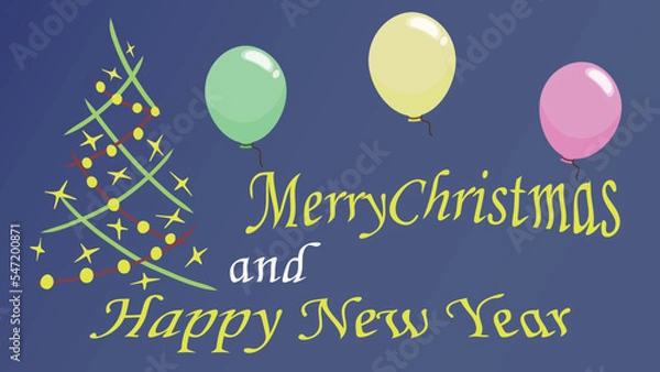 Fototapeta Christmas background, beautiful backdrop element.