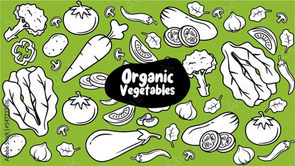 Obraz seamless pattern of vegetable