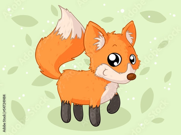 Fototapeta Niedlicher Comic Fuchs