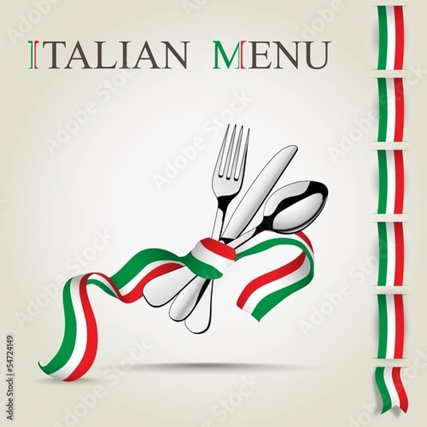 Obraz Italian menu