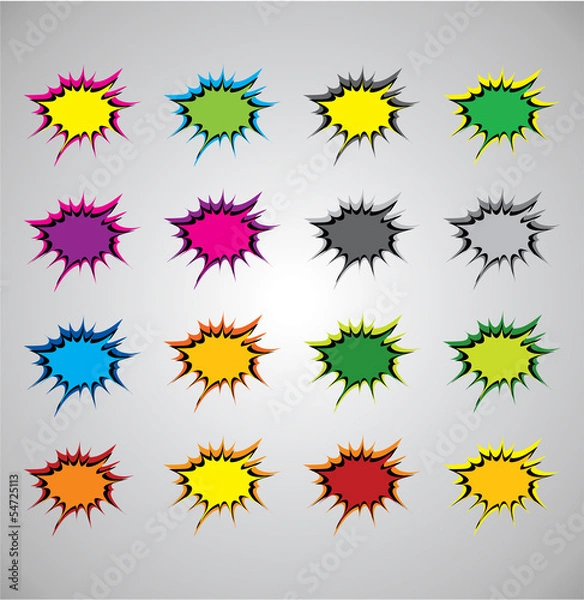 Obraz Comic book explosion buble