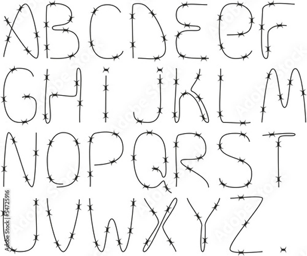 Fototapeta scratchy text