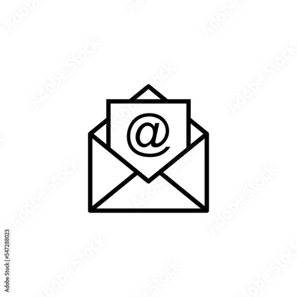 Fototapeta Mail icon vector illustration. email sign and symbol. E-mail icon. Envelope icon