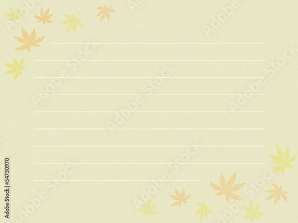 Fototapeta 便箋　紅葉