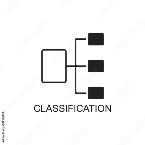 Obraz classification icon , data management icon