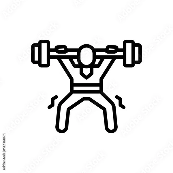 Obraz Black line icon for barely