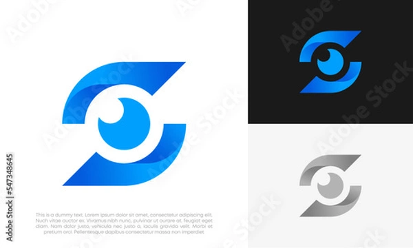 Obraz vision abstract logo design vector
