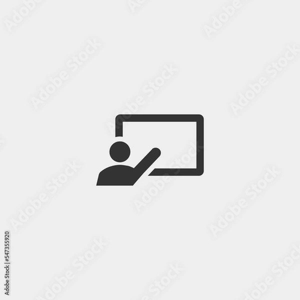 Obraz Teacher vector icon illustration sign