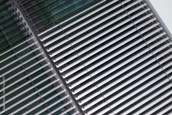 Fototapeta Background texture and pattern of diagonal shutters