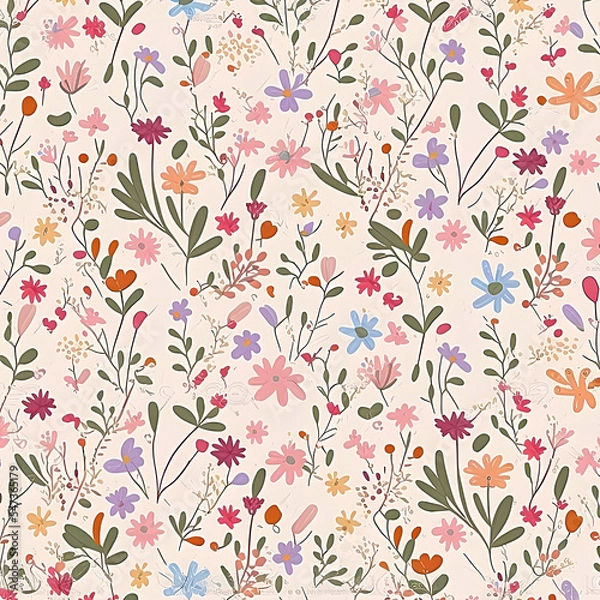 Obraz ditsy floral pattern
