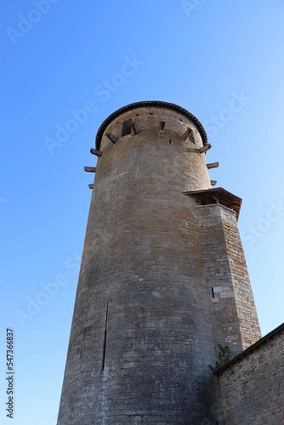 Fototapeta Round tower of the castle