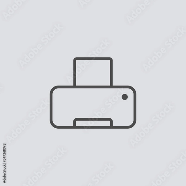 Fototapeta Printer vector icon sign symbol
