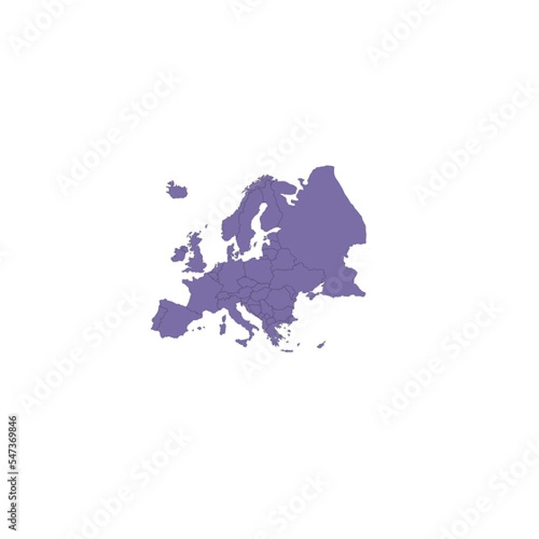 Fototapeta Europe map
