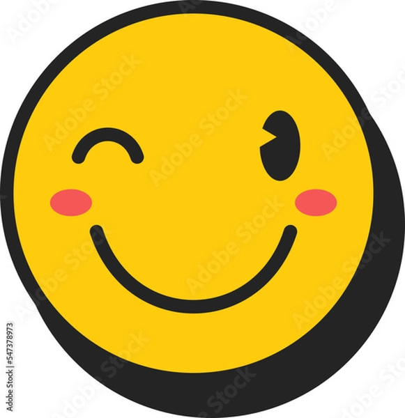 Obraz Cute Emoticon Cartoon Vector