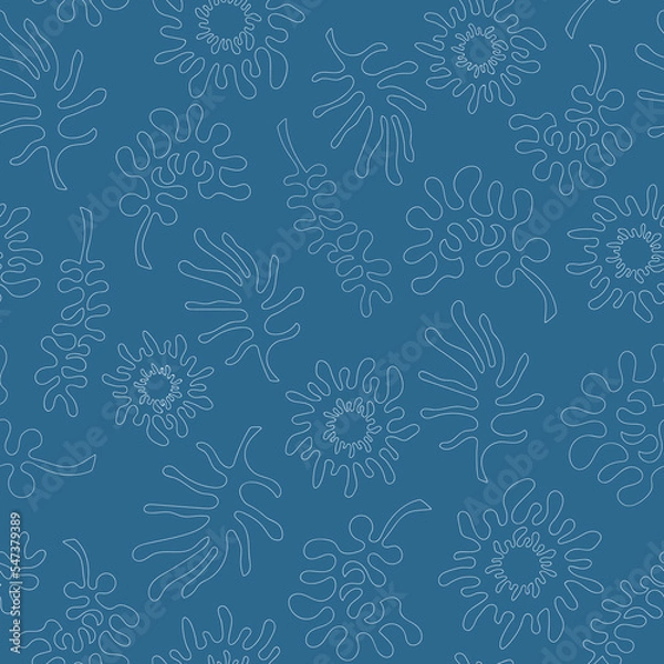 Fototapeta Simple Specimen, a vector lapis lazuli seamless pattern background.