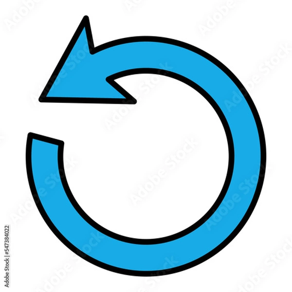Obraz Undo Filled Line Icon