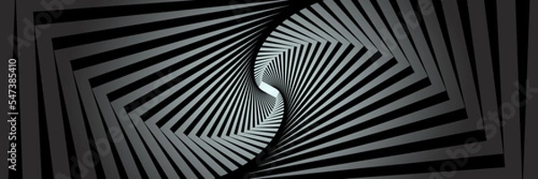 Fototapeta Optical illusion, rotation pattern