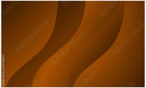 Obraz Dark orange color abstract wave background