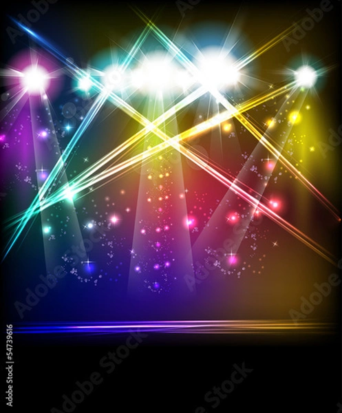 Obraz EPS10 Vector Stage Lights, easy all editable