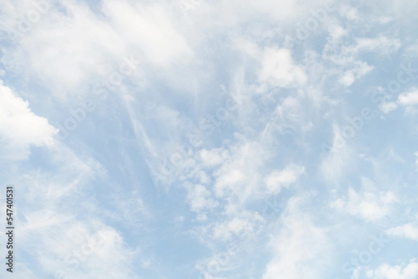 Fototapeta Sky with different types of clouds