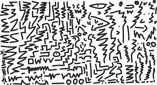 Fototapeta Handdrawn abstract illustration, vector, and graphic for background poster, backdrop, and decoration