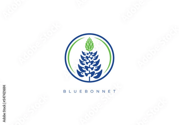 Fototapeta BLUEBONNET LOGO