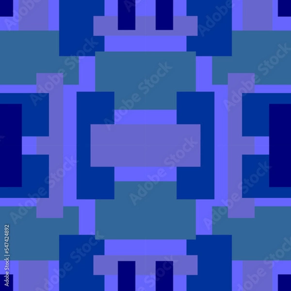Fototapeta Abstract Medium Blue Cube Block Pattern