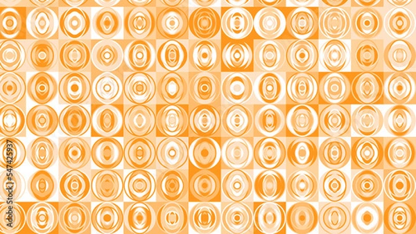 Obraz yellow and orange geometric pattern, wallpaper for tile, banner, tableclothe