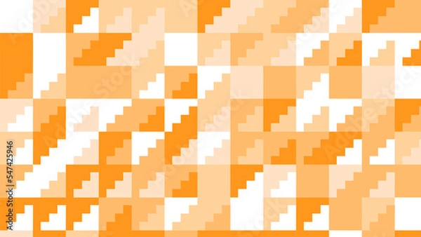 Obraz yellow and orange geometric pattern, wallpaper for tile, banner, tableclothe