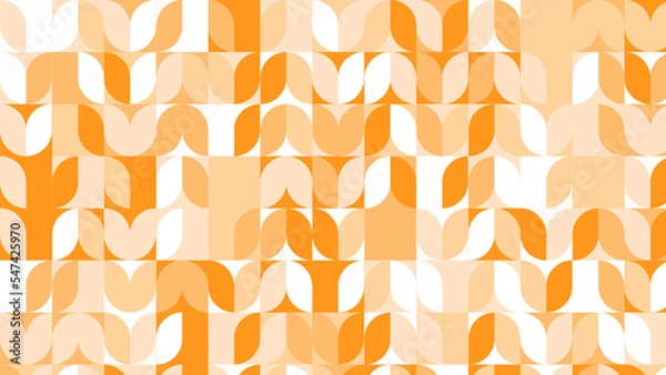 Obraz yellow and orange geometric pattern, wallpaper for tile, banner, tableclothe