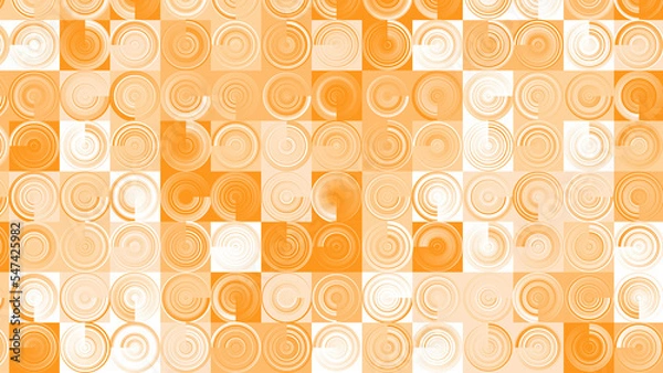 Obraz yellow and orange geometric pattern, wallpaper for tile, banner, tableclothe