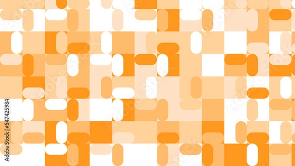 Obraz yellow and orange geometric pattern, wallpaper for tile, banner, tableclothe