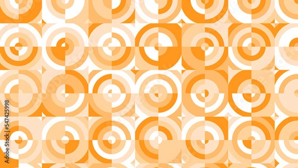 Obraz yellow and orange geometric pattern, wallpaper for tile, banner, tableclothe