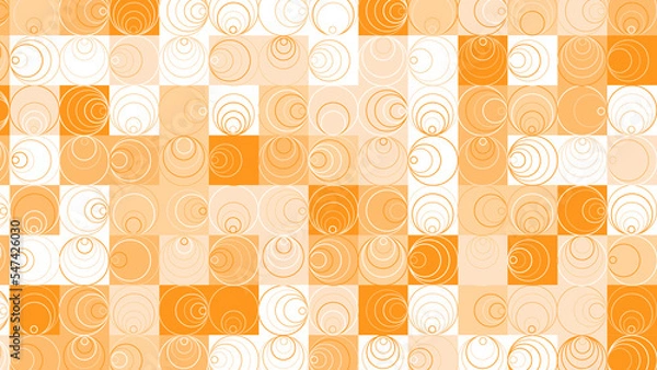 Obraz yellow and orange geometric pattern, wallpaper for tile, banner, tableclothe