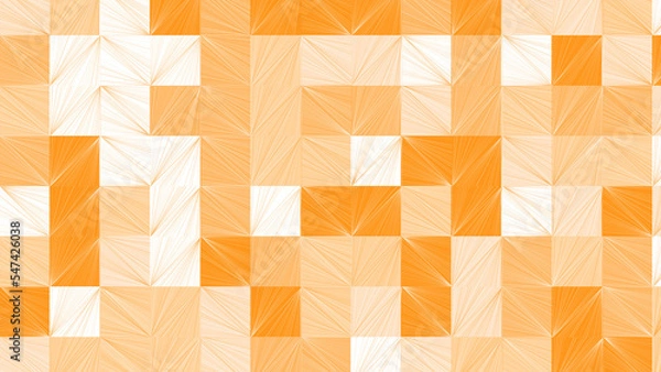 Obraz yellow and orange geometric pattern, wallpaper for tile, banner, tableclothe