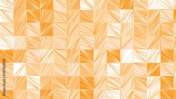Obraz yellow and orange geometric pattern, wallpaper for tile, banner, tableclothe