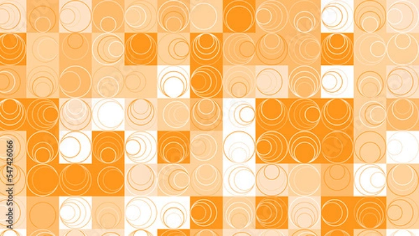 Obraz yellow and orange geometric pattern, wallpaper for tile, banner, tableclothe