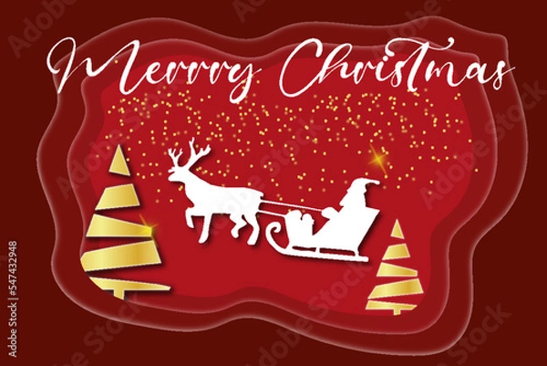 Obraz Merry christmas background