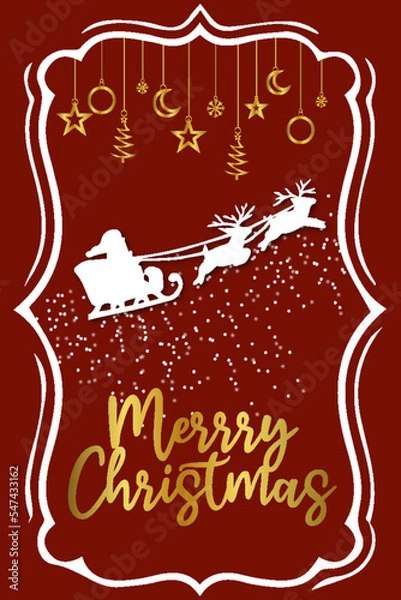 Obraz Merry christmas background